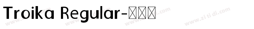 Troika Regular字体转换